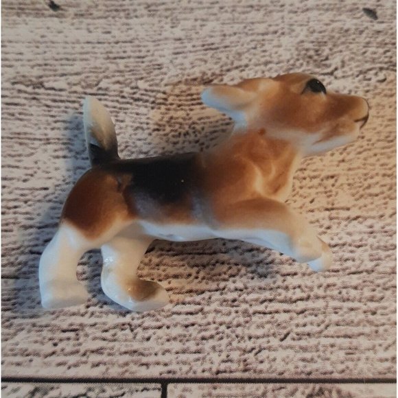 Set of 3 Miniature Mini Porcelain Dogs Beagles Figurines - Picture 7 of 15